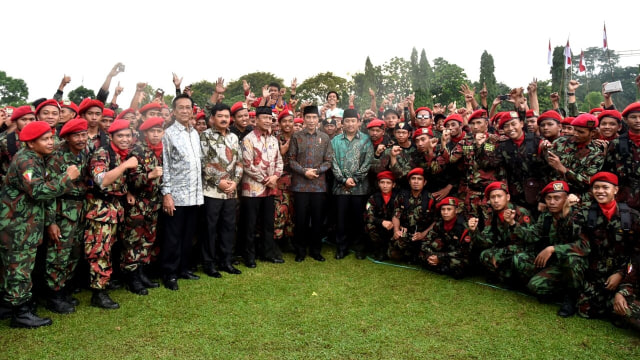 Presiden Jokowidodo menghadiri Apel Kebangsaan Pemuda Islam Indonesia. (Foto: Dok. Biro Pers Setpres)
