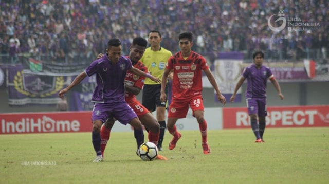 Pertandingan Semifinal Liga 2 antara Persita Tangerang vs Semen Padang (Foto: Dok. Liga Indonesia)