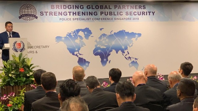 Suasana di acara Police Specialist Conference di Singapura. (Foto: Dok Mabes Polri)