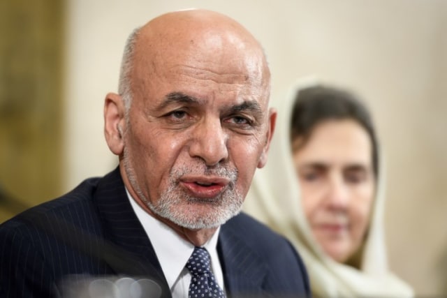Presiden Afghanistan Ashraf Ghani (Foto: AFP/Fabrice Coffrini)