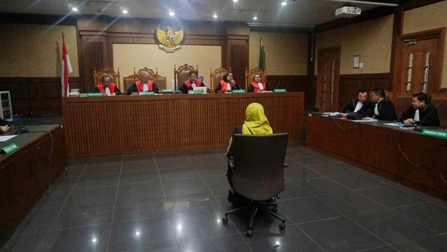 Sidang dakwaan anggota DPR nonaktif Eni Maulani Saragih di pengadilan Tipikor Jakarta. (Foto: Irfan Adi Saputra/kumparan)