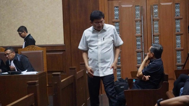 Sidang putusan Sela dengan terdakwa Lucas di Pengadilan Tipikor Jakarta, Kamis (29/11/2018). (Foto: Irfan Adi Saputra/kumparan)