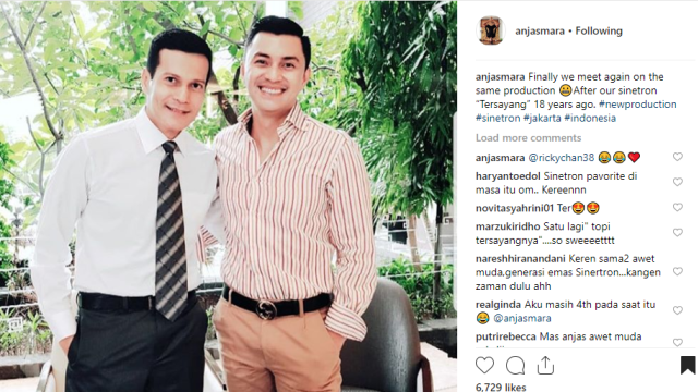 Anjasmara dan Adam Jordan (Foto: instagram/anjasmara)