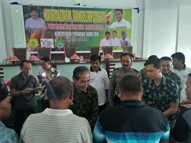Acara Penyaluran Bantuan Benih Jagung Hibrida Kementerian Pertanian (Foto: Kementan)