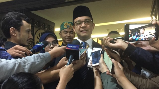 Gubernur DKI Anies Baswedan di gedung DPRD DKI Jakarta. (Foto: Moh Fajri/kumparan)
