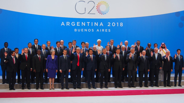 Para pemimpin negara saat berfoto di KTT G20 Argentina. (Foto: Dok Setwapres)