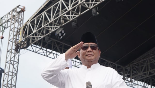 Calon Presiden Nomor 02, Prabowo Subianto, saat hadiri Reuni 212 di Monumen Nasional, Jakarta, Minggu (2/12/2018). (Foto: Nugroho Sejati/kumparan)