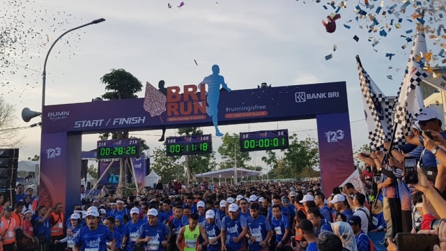 Suasana BRI Run 2018 di Surakarta.
 (Foto: Dok. BRI)
