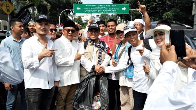 Dahnil Anzar Simanjuntak di Reuni 212. (Foto: dok. Andhik Setiawan)