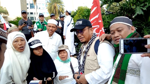 Dahnil Anzar Simanjuntak mengikuti acara Reuni 212, di Jakarta, Minggu (2/12/2018). (Foto: Dok. Istimewa)