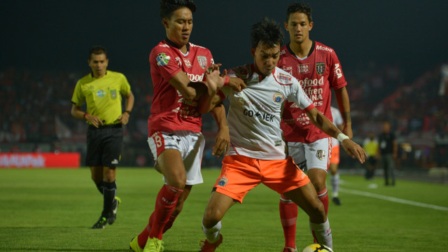 Salah satu pertemuan Persija dan Bali United di Liga 1. Foto:  ANTARA FOTO/Nyoman Budhiana