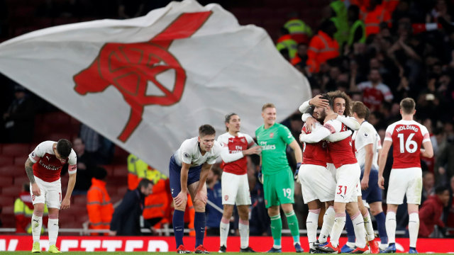 Derbi London Utara jadi milik Arsenal. (Foto: Reuters/Matthew Childs)