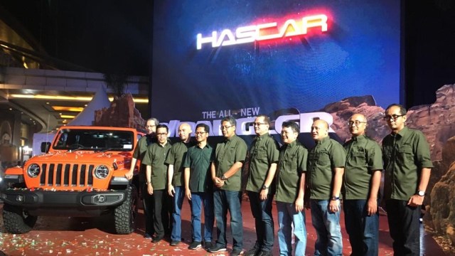Petinggi Hascar Internasional Motor di Acara Perkenalan All New Jeep Wrangler (Foto: Alfons Yoshio/kumparan)
