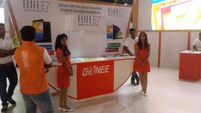 Stan Gionee di salah satu pameran di India. (Foto: Gionee)