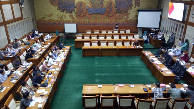 Rapat Dengar Pendapat (RDP) Komisi VI dengan Kementerian BUMN tentang utang BUMN. (Foto: Resya Firmansyah/kumparan)