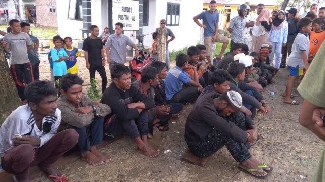Etnis muslim Rohingya terdampar di wilayah perairan Aceh. (Foto: Dok. Istimewa)