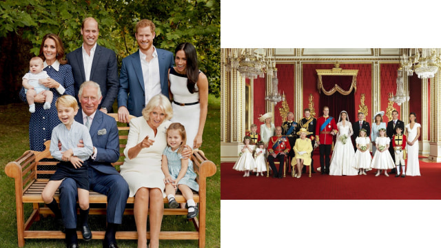 Potret Keluarga Kerajaan Inggris. (Foto: IG: @the_mountbatten_windsors @willkatecambridge)