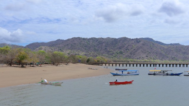 Pantai di Pulau Komodo, Labuan Bajo (Foto: Helinsa Rasputri/kumparan)