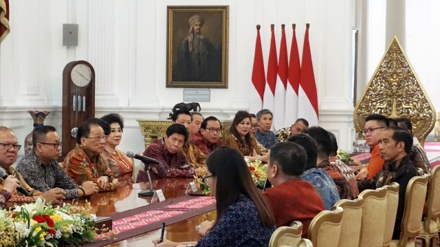 Presiden Jokowi Menerima PP INTI di Istana Merdeka. (Foto: Yudhistra Amran Saleh/kumparan)