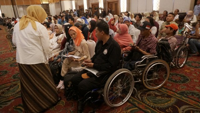 Suasana acara Peringatan Hari Disabilitas ke-26 di Hotel Sahid, Jakarta, Rabu (5/12). Foto: Fanny Kusumawardhani/kumparan