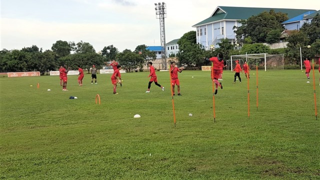 Persija gelar latihan jelang hadapi Mitra Kukar. (Foto: Alan Kusuma/kumparan)