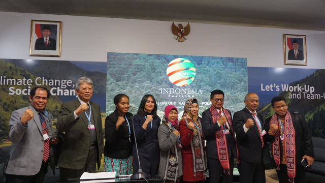 Perwakilan EcoNusa Foundation di COP24, Katowice, Polandia. (Foto: Kelik Wahyu/kumparan)