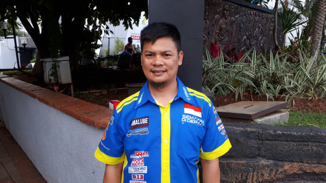 Sandy Agung, pemilik Tim Yamalube SND Factory. (Foto:  Karina Nur Shabrina/kumparan)