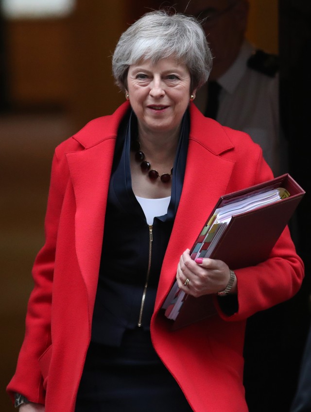 Theresa May, Perdana Menteri Inggris. (Foto: Daniel LEAL-OLIVAS / AFP)