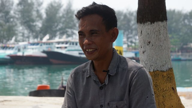 Nelayan Pulau Pari Fajrin Erwin. (Foto: Iqbal Firdaus/kumparan)