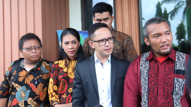 Kuasa hukum Vicky Prasetyo, Marloncius Sihaloho di PA Jakarta Selatan. (Foto: Munady Widjaja)