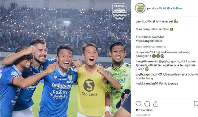Lolos 32 Besar Piala Indonesia, Persib Kembali Fokus ke Liga 1