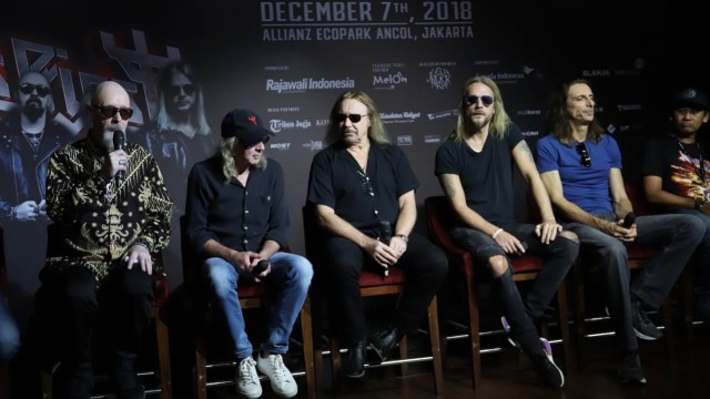 Jumpa pers konser Judas Priest. (Foto: Munady Widjaja/kumparan)