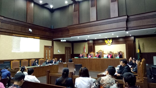 Suasana saksi sidang Lucas di Pengadilan Tipikor Jakarta. (Foto: Adhim Mugni Mubaroq/kumparan)