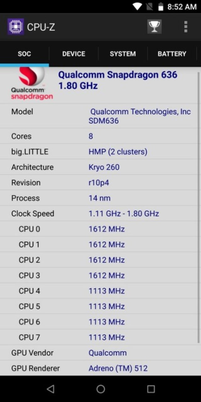 Zenfone Max Pro M1 6GB CPU Z_1 (Foto: yangcanggih.com)