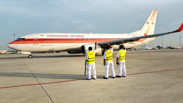 'Garuda Indonesia Vintage Flight Experience' menggunakan pesawat Boeing tipe 737-800NG. Foto: Dok. Garuda Indonesia.