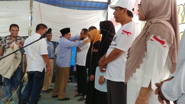 Sudirman Said meresmikan Posko Relawan Prabowo-Sandi di Lebaksiu, Kabupaten Tegal. (Foto: Dok. Istimewa)