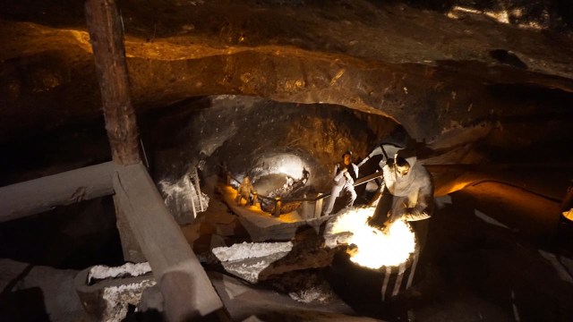 Suasana di Tambang Garam Wieliczka di Polandia. (Foto: Kelik Wahyu Nugroho/kumparan)