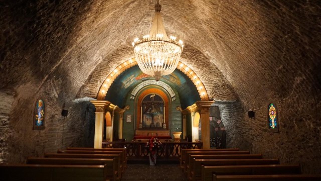Kapel di dalam Tambang Garam Wieliczka, Polandia. (Foto: Kelik Wahyu Nugroho/kumparan)