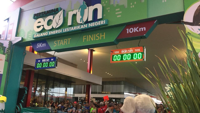 Pertamina Eco Run 2018. (Foto: Raga Imam/kumparan)