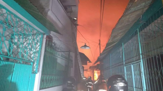 Kebakaran Kampung Kapasan, Surabaya. (Foto: Dok. Istimewa)