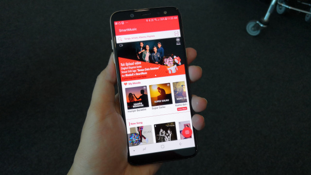 Tampilan Aplikasi Super 4G Music Smartfren (Foto: Bianda Ludwianto/kumparan)