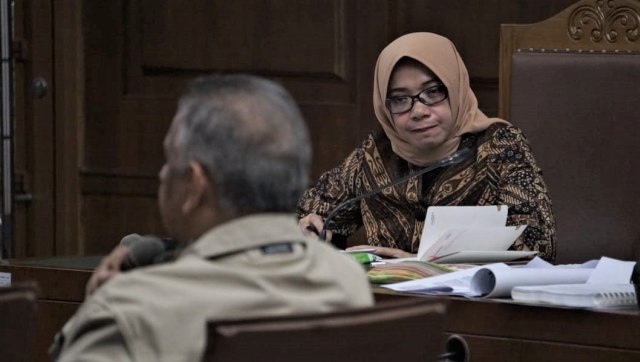 Mantan wakil ketua komisi VII DPR RI Eni Maulani Saragih menjalani sidang lanjutan di pengadilan Tipikor. (Foto: Irfan Adi Saputra)