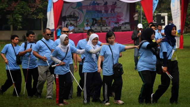 Foto: Rally Tongkat 500 Tunanetra, Dambakan Indonesia Ramah Difabel (1)