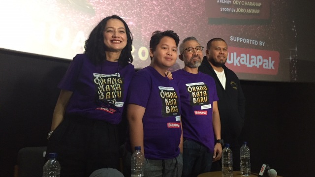 Konferensi pers film Orang Kaya Baru. (Foto: Giovanni/kumparan)