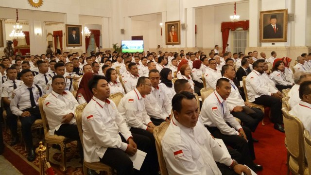 Pembukaan Konferensi Industri Jasa Keamanan di Istana Negara, Jakarta, Rabu (12/12). (Foto: Jihad Akbar/kumparan)
