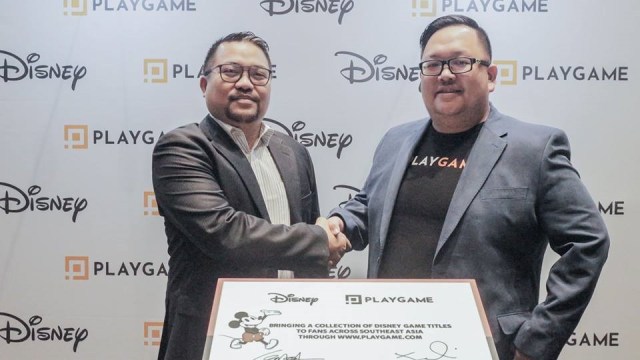 CEO Playgame Anton Soeharto dan Director and Head Games Communication The Wwalt Disney Company SEA, Je Ampio (Foto: Playgame)
