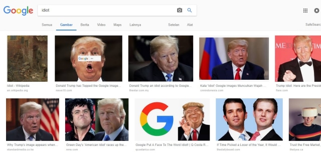 Ngetik "Idiot" di Google Muncul Gambar Trump, Ini Alasan CEO Google (2)