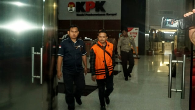 Tubagus Cepy Sethiady usai diperiksa KPK, Kamis (13/12). (Foto: Nugroho Sejati/kumparan)