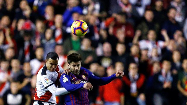 Laga Rayo Vallecano vs Barcelona. (Foto: BENJAMIN CREMEL / AFP)
