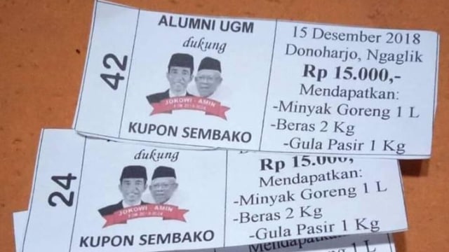 Kupon Sembako Alumni UGM (Foto: Panji)